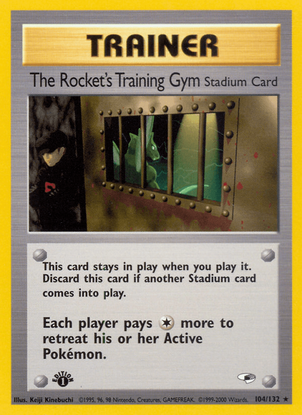 Carta Pokémon The Rocket's Training Gym 104 de Gym Heroes
