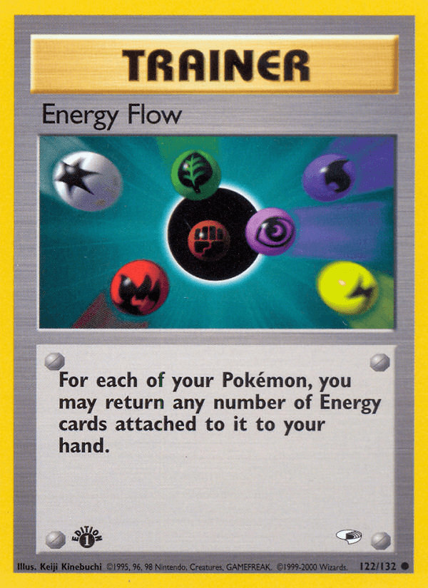 Carta Pokémon Energy Flow 122 de Gym Heroes