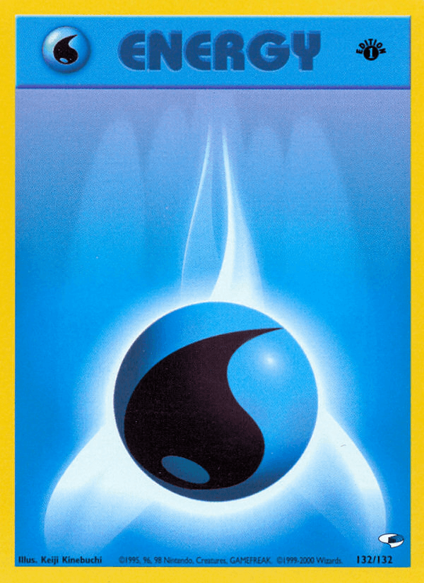 Carta Pokémon Water Energy 132 de Gym Heroes