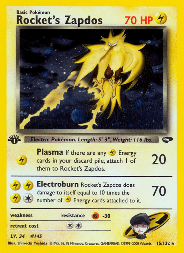 Carta Pokémon Rocket's Zapdos