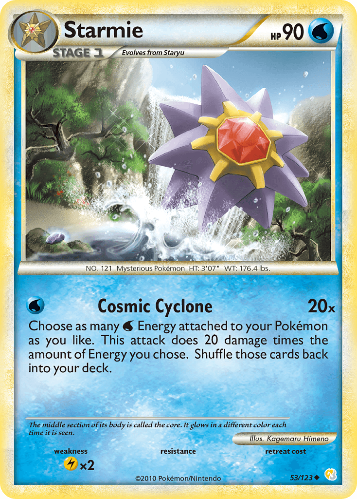 Carta Pokémon Starmie 53