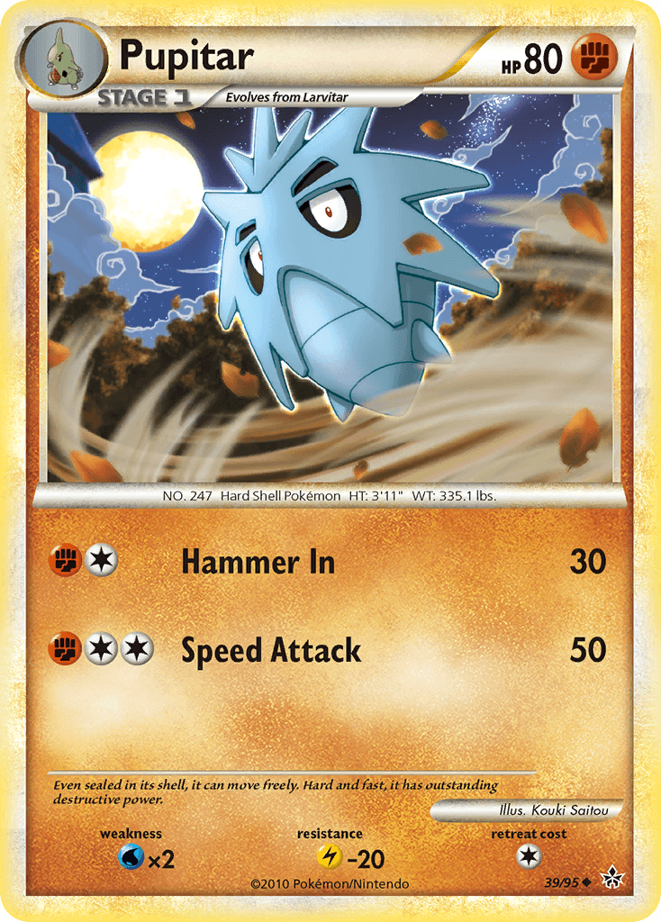 Carta Pokémon Pupitar