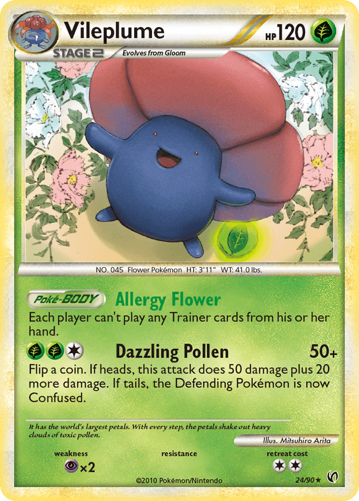 Carta Pokémon Vileplume 24