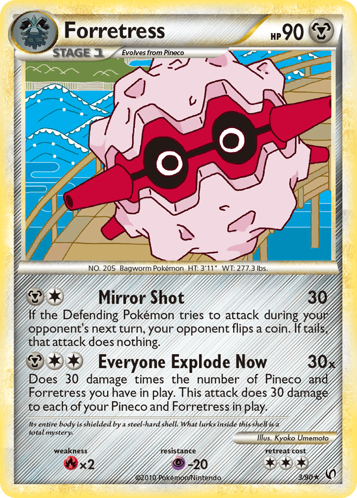Carta Pokémon Forretress 3
