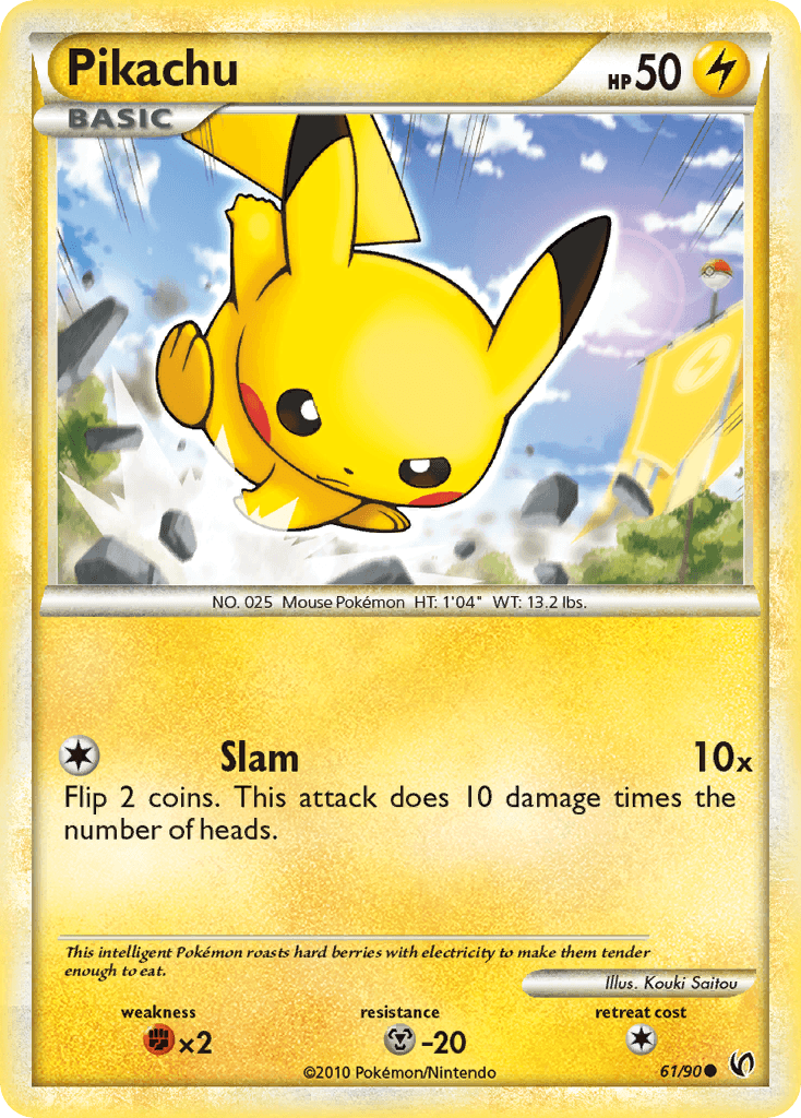 Carta Pokémon Pikachu
