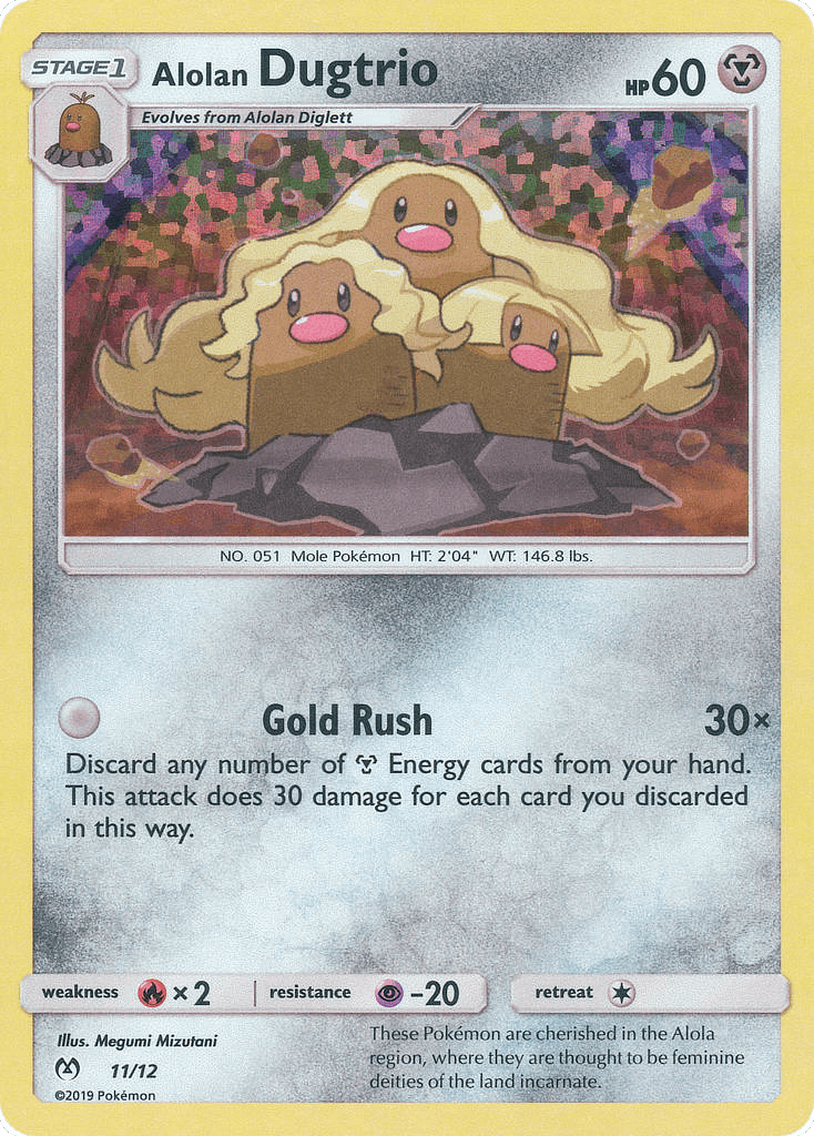 Carta Pokémon Alolan Dugtrio 11