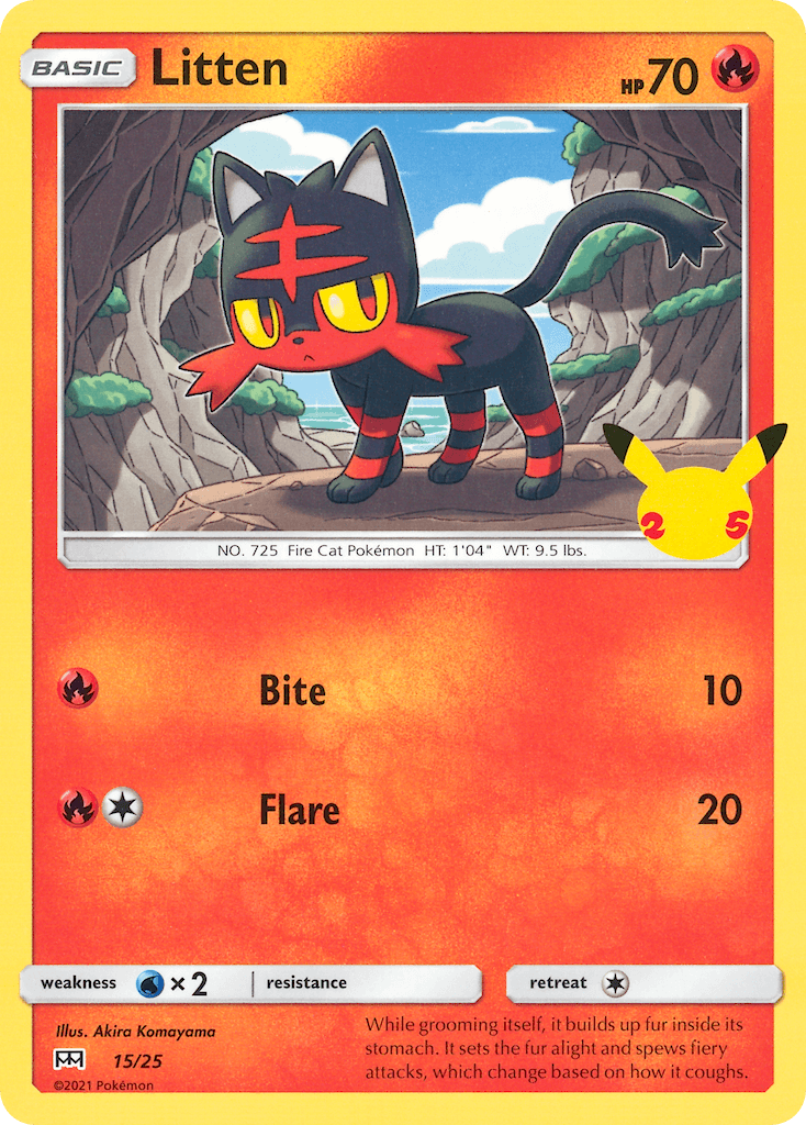 Carta Pokémon Litten 15