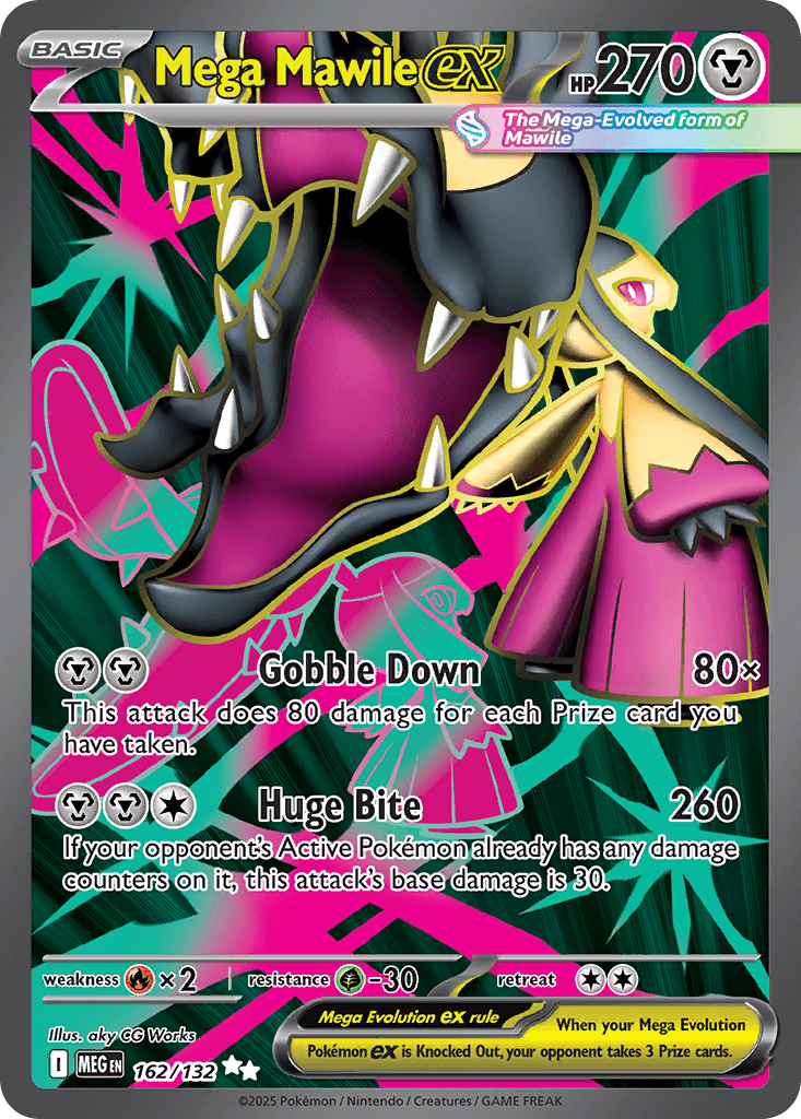 Carta Pokémon Mega Mawile ex 162