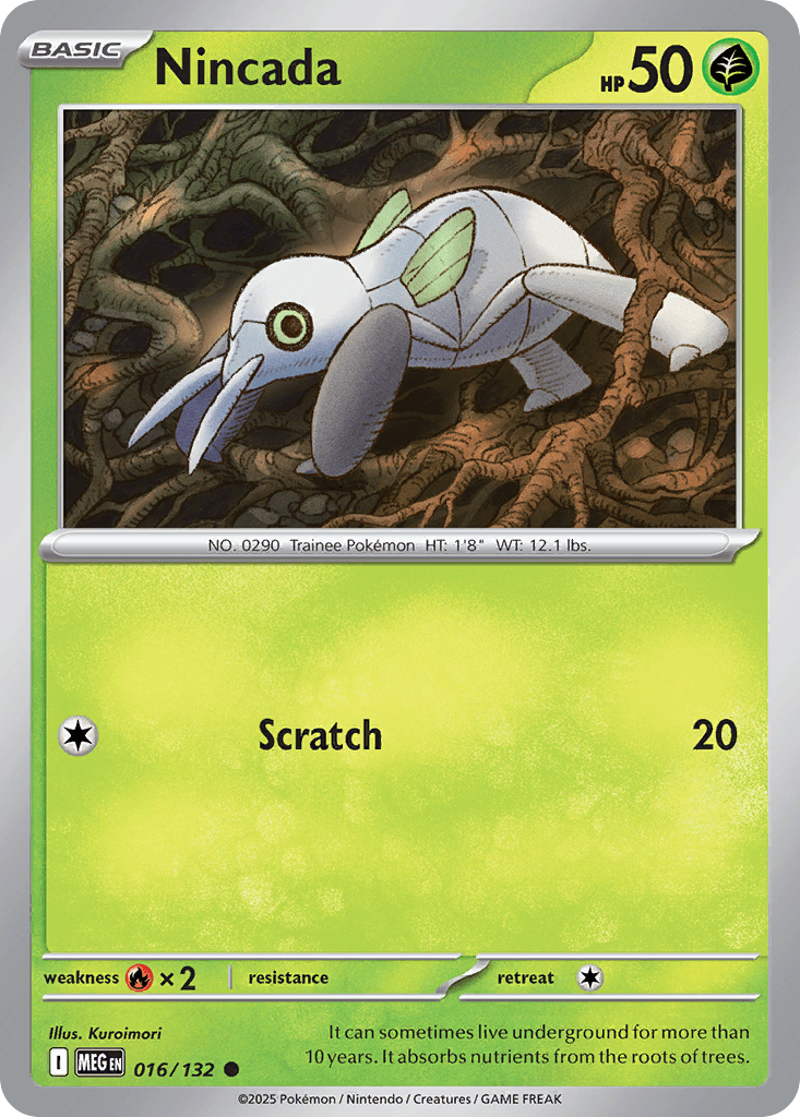 Carta Pokémon Nincada 16