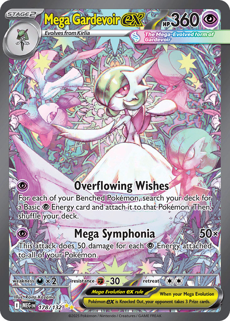 Carta Pokémon Mega Gardevoir ex 178