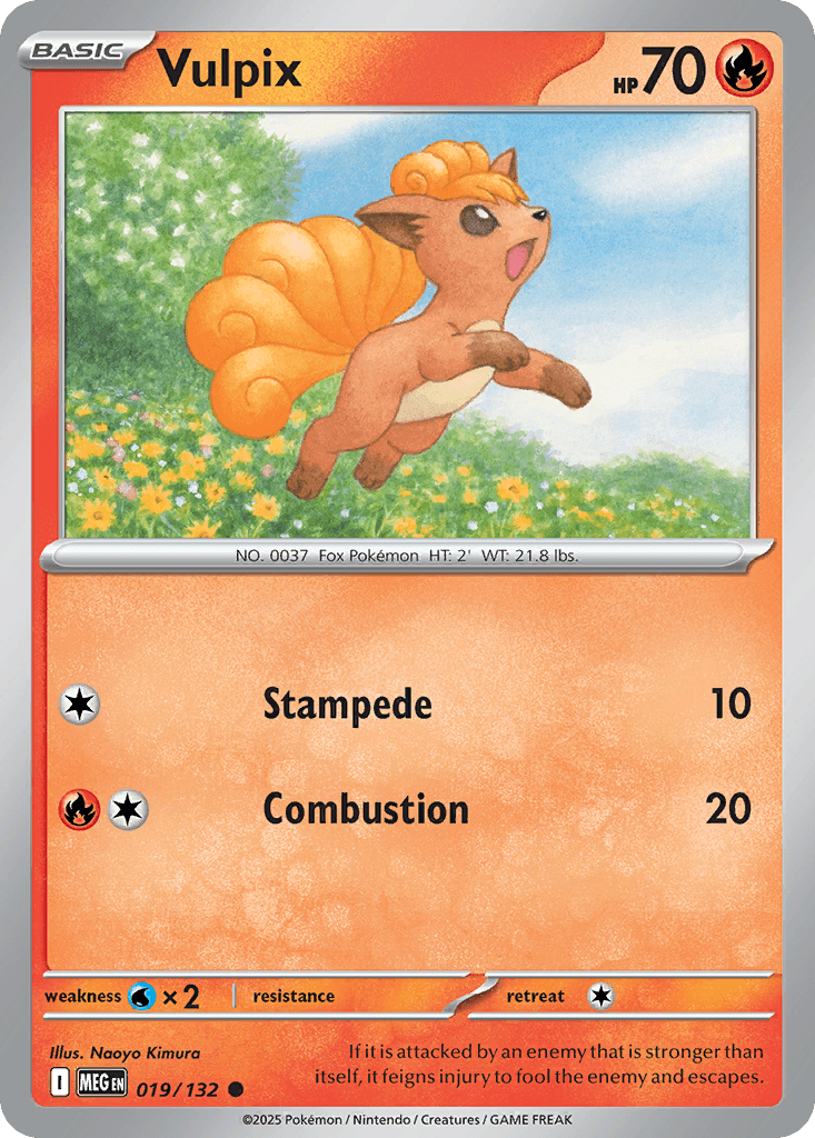 Carta Pokémon Vulpix 19
