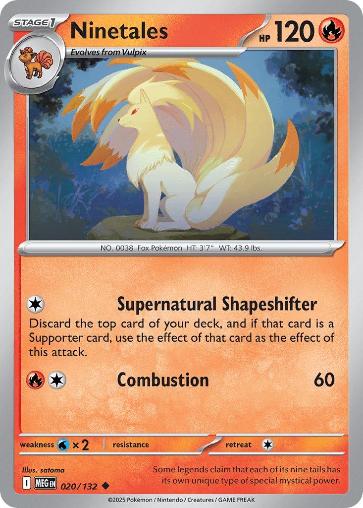 Carta Pokémon Ninetales 20