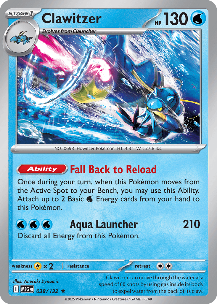 Carta Pokémon Clawitzer