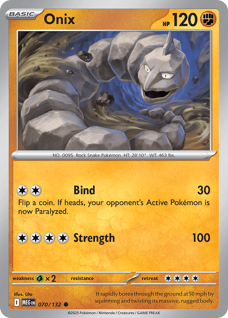 Carta Pokémon Onix