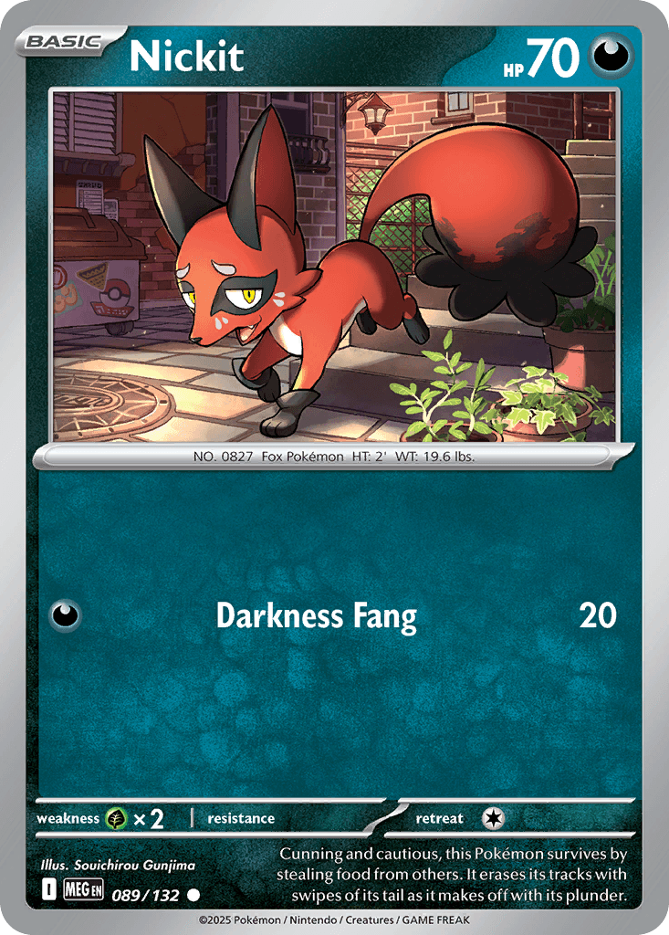 Carta Pokémon Nickit