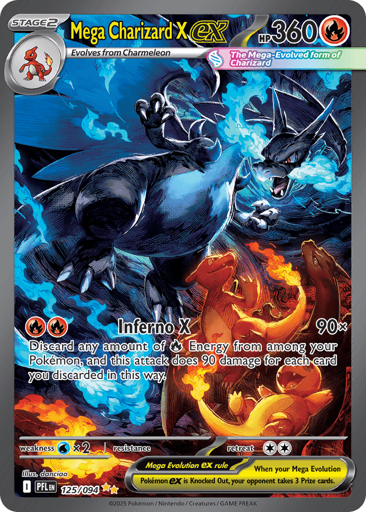 Carta Pokémon Mega Charizard X ex 125