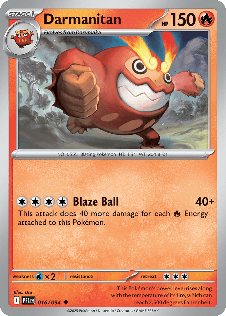 Carta Pokémon Darmanitan 16