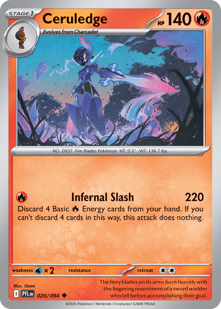 Carta Pokémon Ceruledge 20