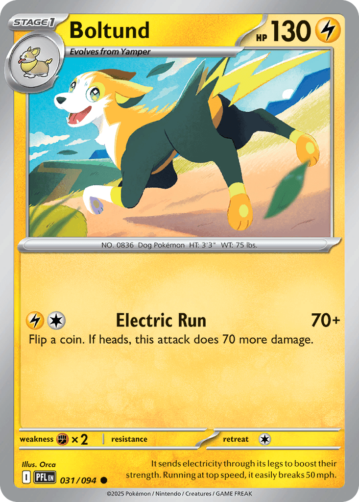 Carta Pokémon Boltund 31