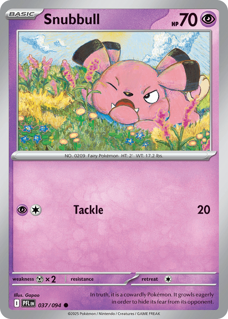 Carta Pokémon Snubbull 37