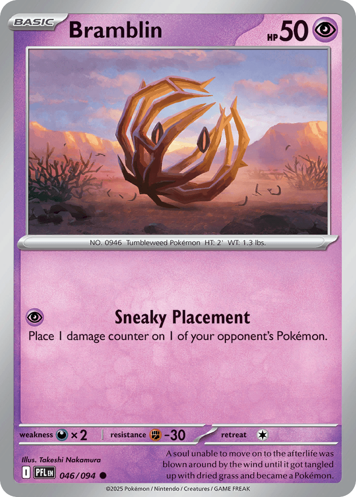 Carta Pokémon Bramblin 46