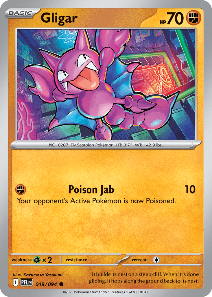 Carta Pokémon Gligar 49