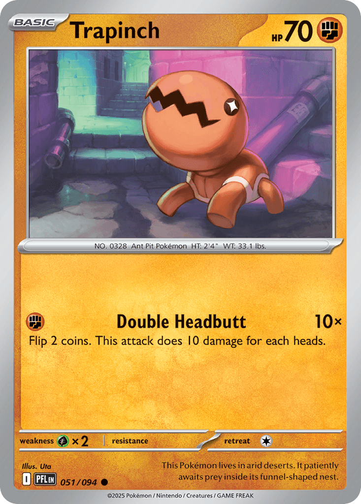Carta Pokémon Trapinch 51