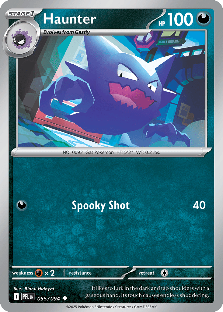 Carta Pokémon Haunter 55