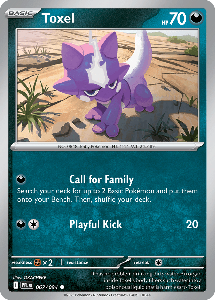Carta Pokémon Toxel 67