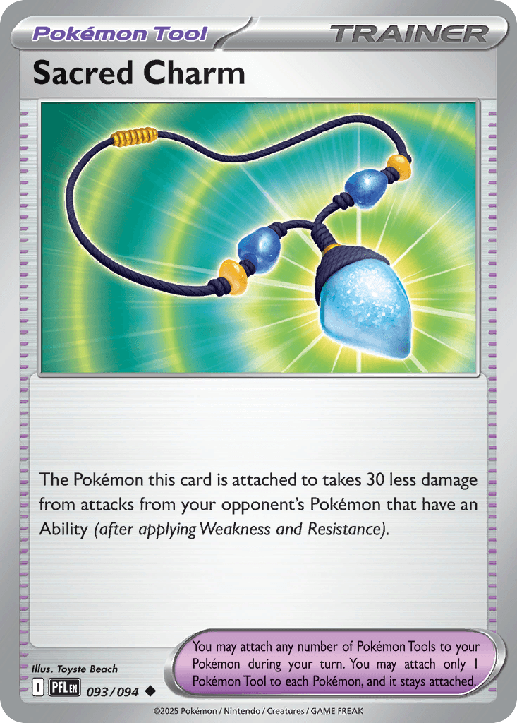 Carta Pokémon Sacred Charm 93 de Phantasmal Flames