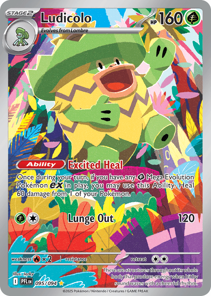 Carta Pokémon Ludicolo 95
