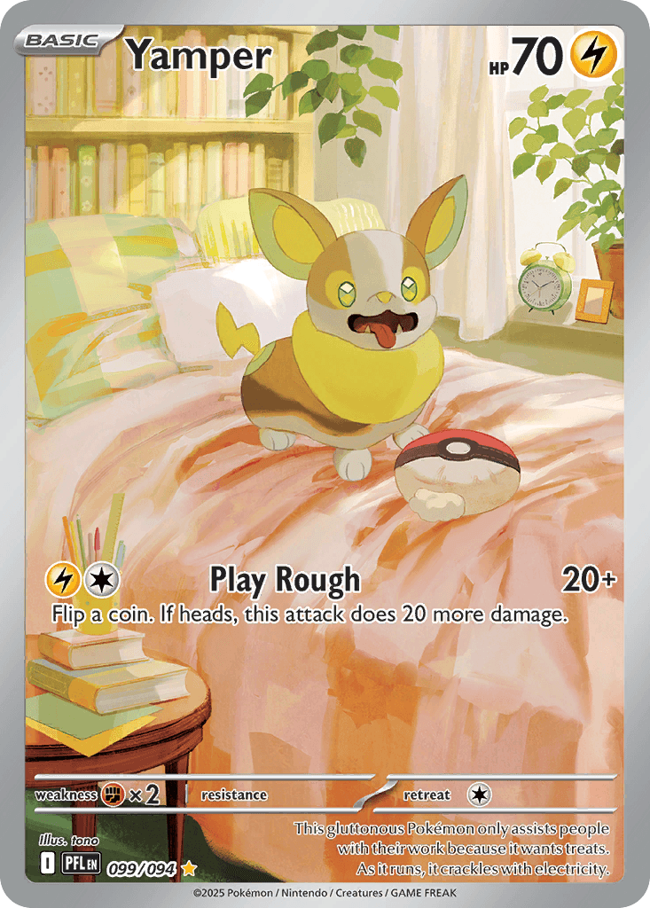 Carta Pokémon Yamper 99 de Phantasmal Flames