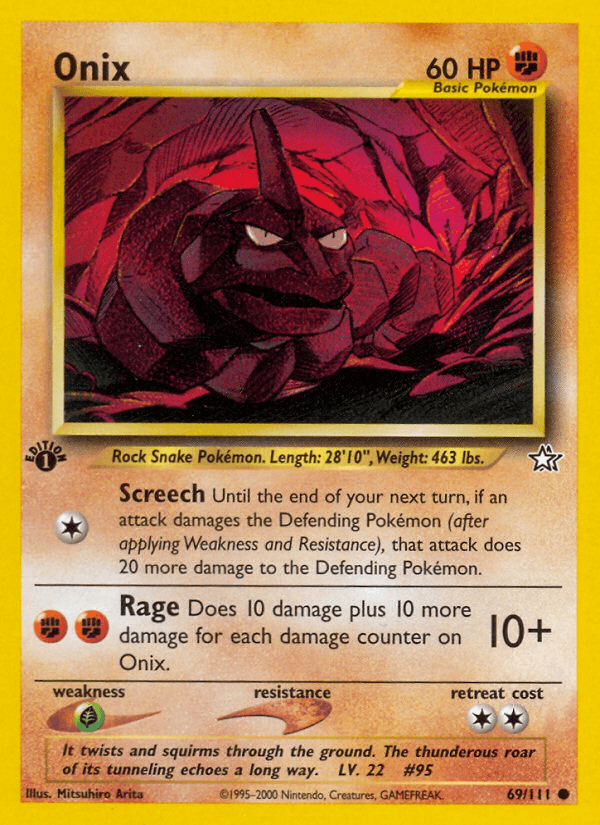 Carta Pokémon Onix