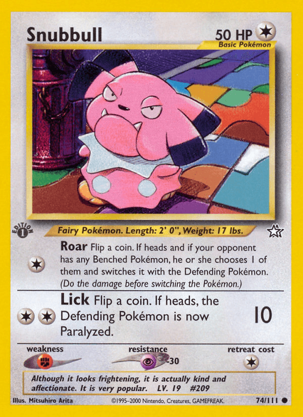 Carta Pokémon Snubbull
