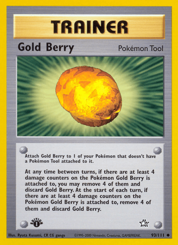 Carta Pokémon Gold Berry 93 de Neo Genesis
