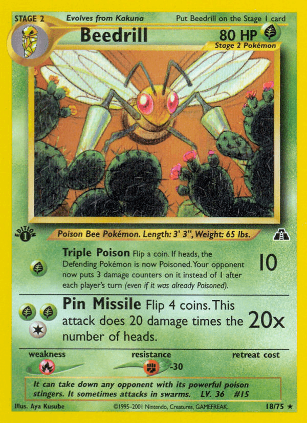 Carta Pokémon Beedrill