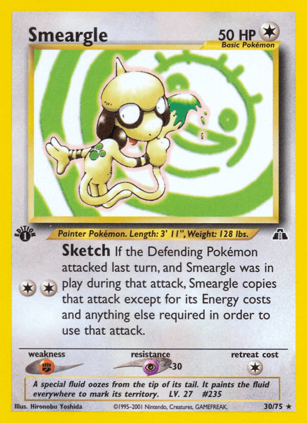 Carta Pokémon Smeargle 30