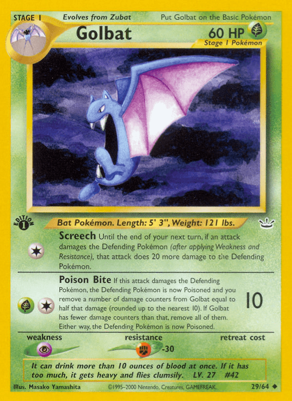 Carta Pokémon Golbat