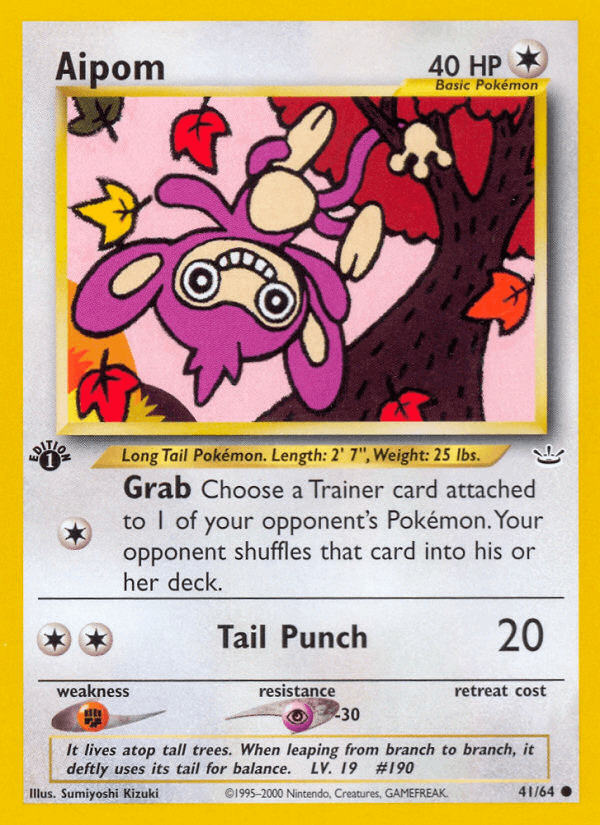 Carta Pokémon Aipom