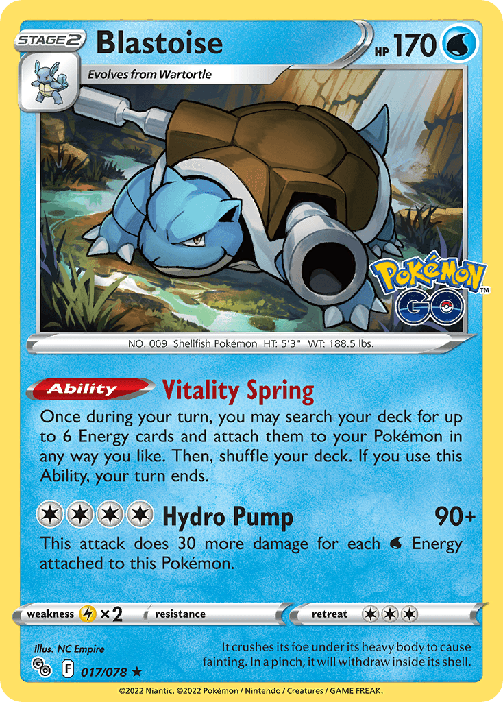 Carta Pokémon Blastoise 17