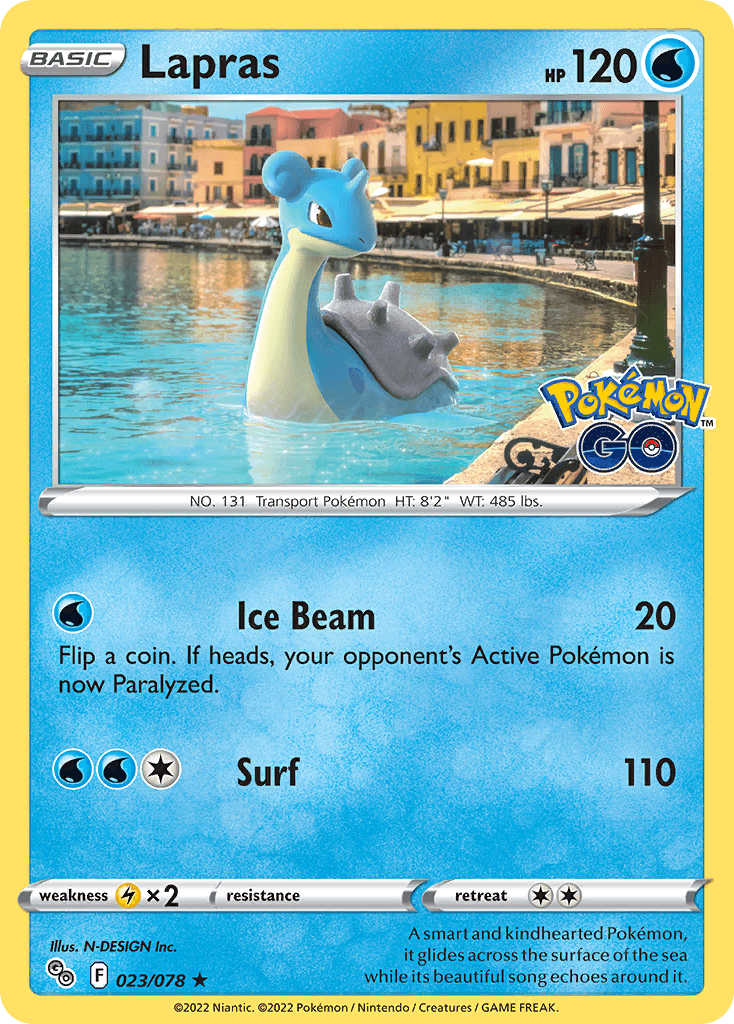 Carta Pokémon Lapras 23