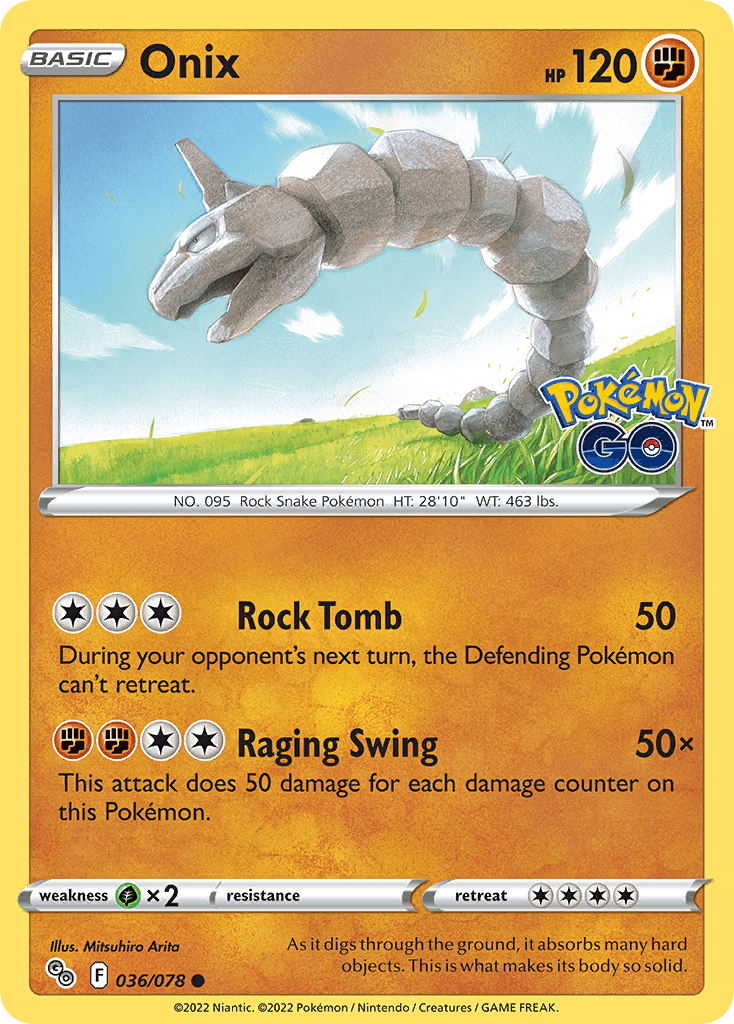 Carta Pokémon Onix