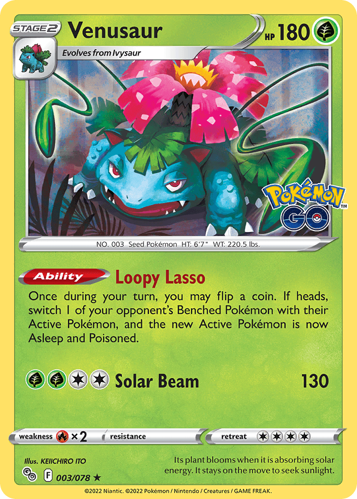 Carta Pokémon Venusaur 3