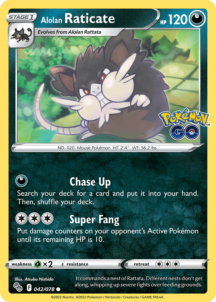 Carta Pokémon Alolan Raticate