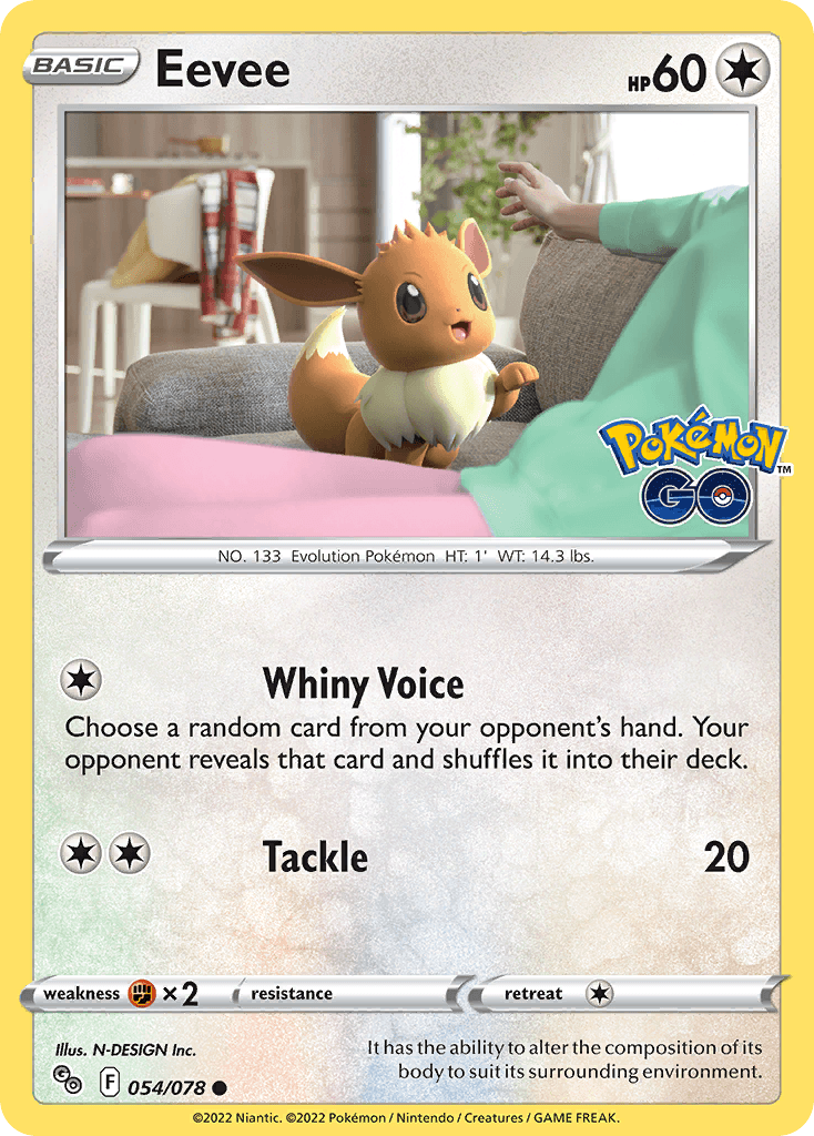 Carta Pokémon Eevee 54