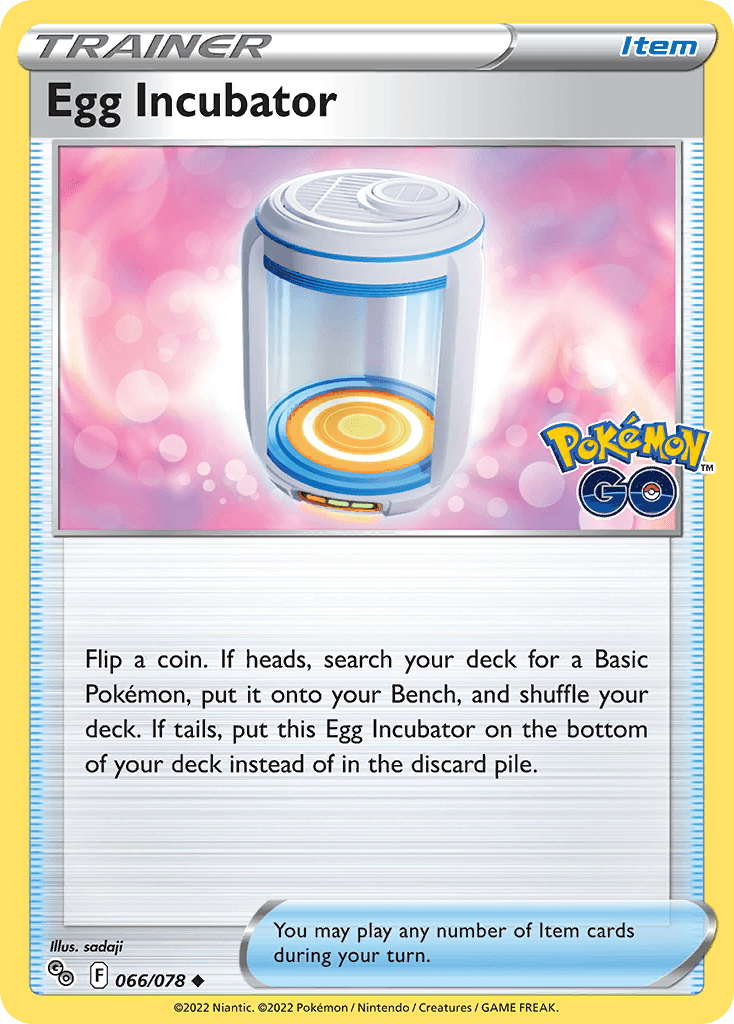 Carta Pokémon Egg Incubator 66