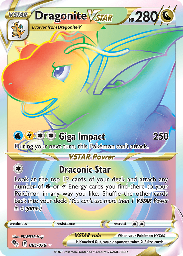 Carta Pokémon Dragonite VSTAR