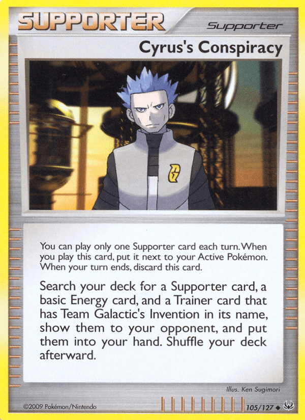 Carta Pokémon Cyrus's Conspiracy 105 de Platinum