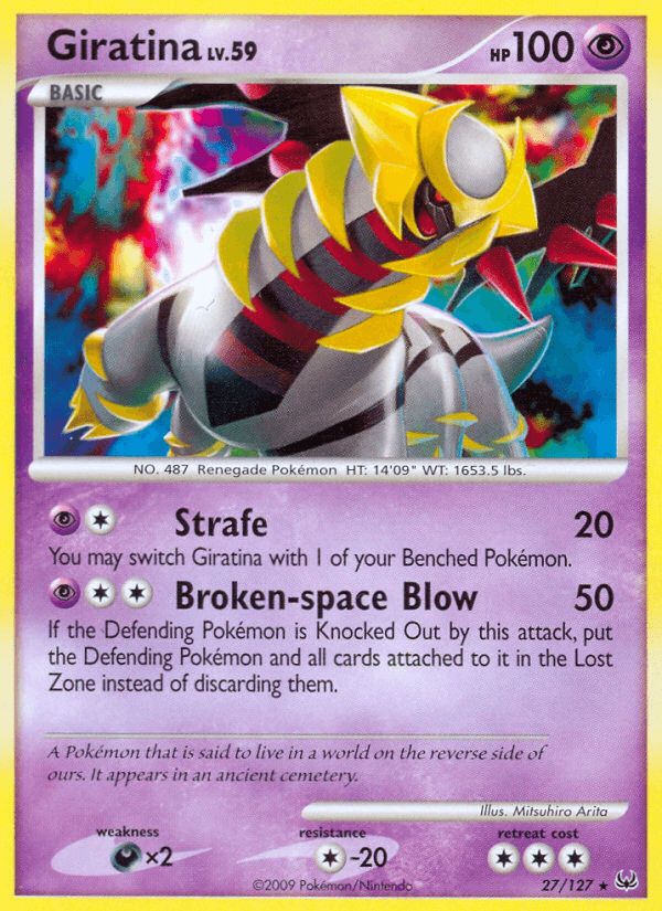 Carta Pokémon Giratina 27 de Platinum