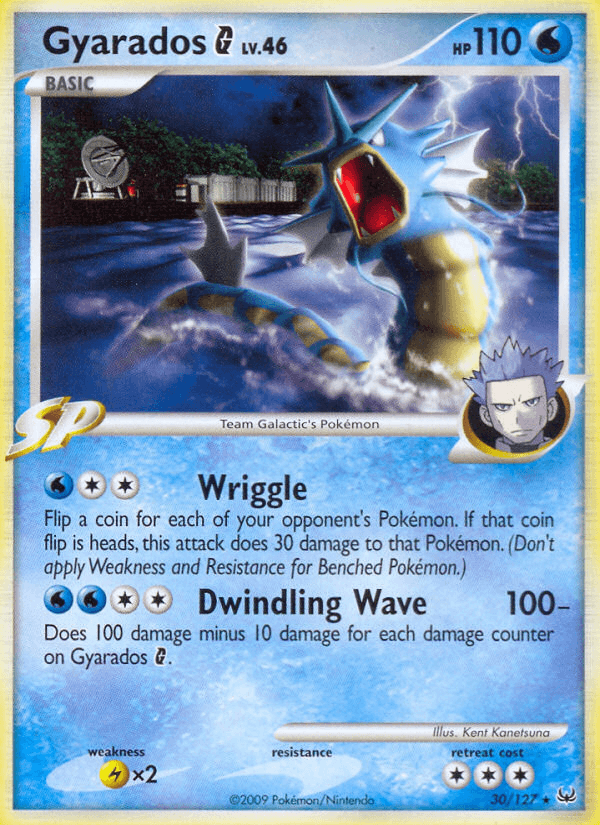Carta Pokémon Gyarados G 30 de Platinum